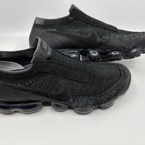 Nike Vapormax Flyknit SE Black Grey Laceless Size 9 AQ0581-001